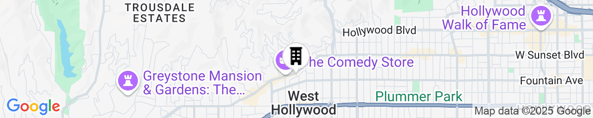 Map for Sunset Tower Hotel