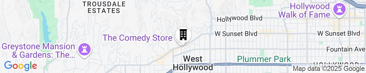 Map for The Sun Rose West Hollywood