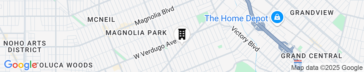 Map for Coast Burbank Hotel