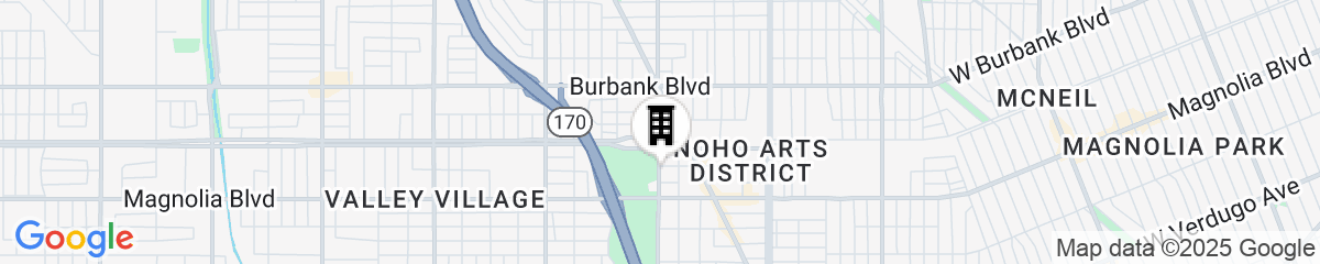 Map for Lexen Hotel North Hollywood