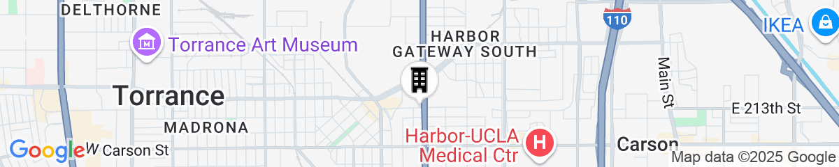 Map for Miyako Hybrid Hotel Torrance