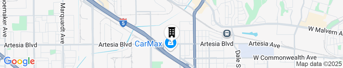 Map for Hampton Inn & Suites Buena Park