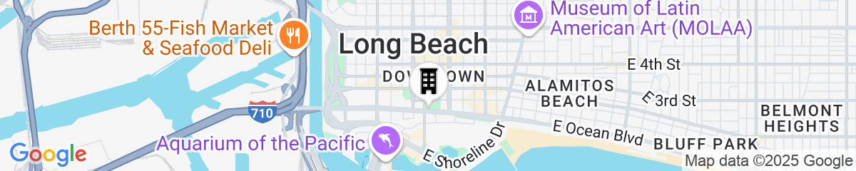 Map for Marriott Long Beach Downtown
