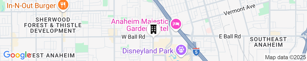 Map for SpringHill Suites Anaheim Maingate