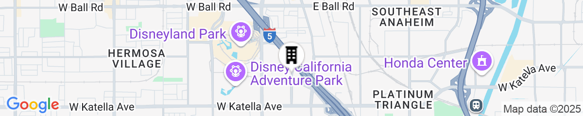 Map for SunCoast Park Hotel Anaheim Resort, Tapestry by Hilton