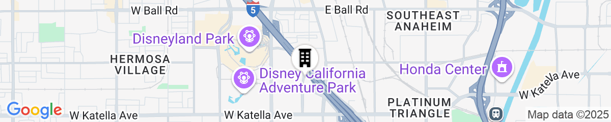 Map for Element Anaheim Resort Convention Center