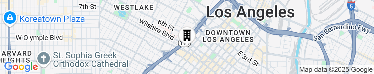 Map for InterContinental Los Angeles Downtown by IHG