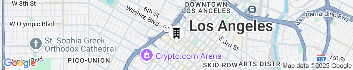 Map for Sheraton Grand Los Angeles