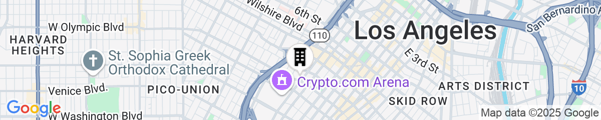 Map for Hotel Figueroa, an Unbound Collection by Hyatt