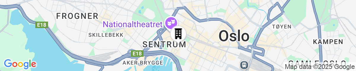 Map for Hotel Verdandi Oslo