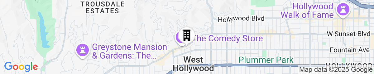 Map for Best Western Plus Sunset Plaza Hotel