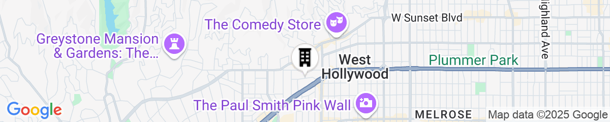 Map for Chamberlain West Hollywood