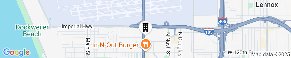 Map for Hampton Inn & Suites LAX El Segundo