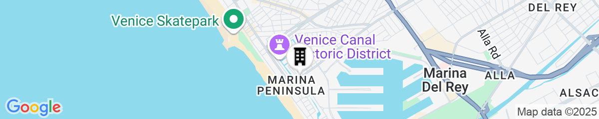 Map for The Inn at Venice Beach