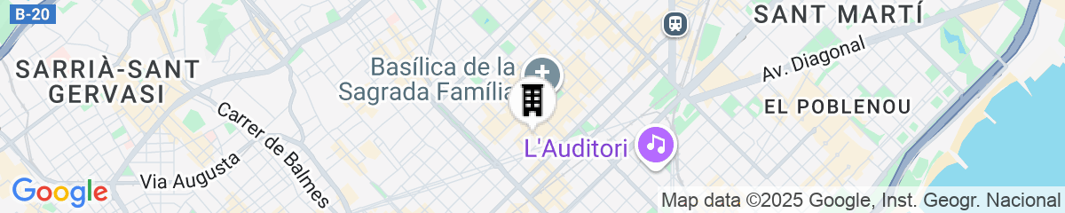 Map for Boutique Hostemplo Sagrada Familia