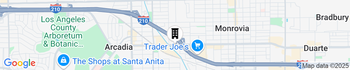 Map for DoubleTree by Hilton Monrovia - Pasadena Area