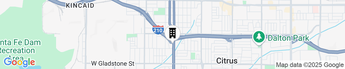 Map for Home2 Suites by Hilton Azusa