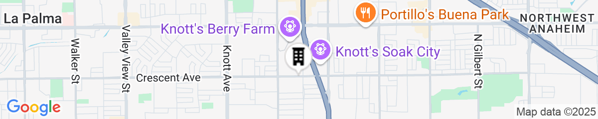 Map for Knott's Hotel