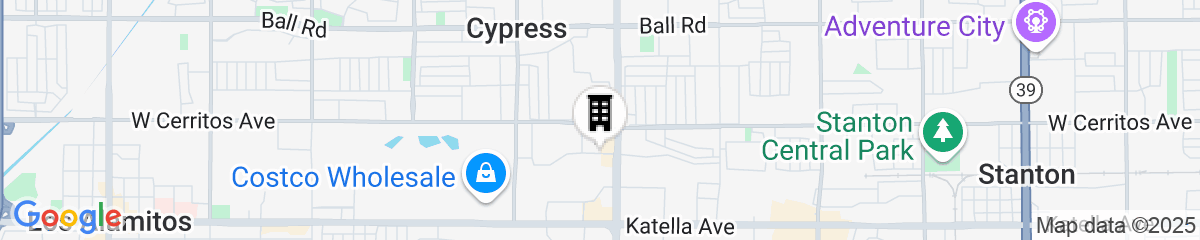 Map for HYATT house Cypress/Anaheim
