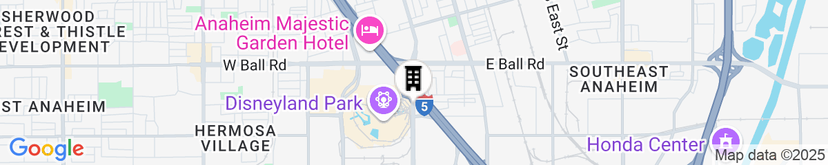Map for Howard Johnson by Wyndham Anaheim Hotel & Water Playground