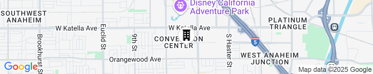 Map for Anaheim Marriott Hotel