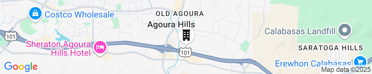 Map for Homewood Suites by Hilton Agoura Hills