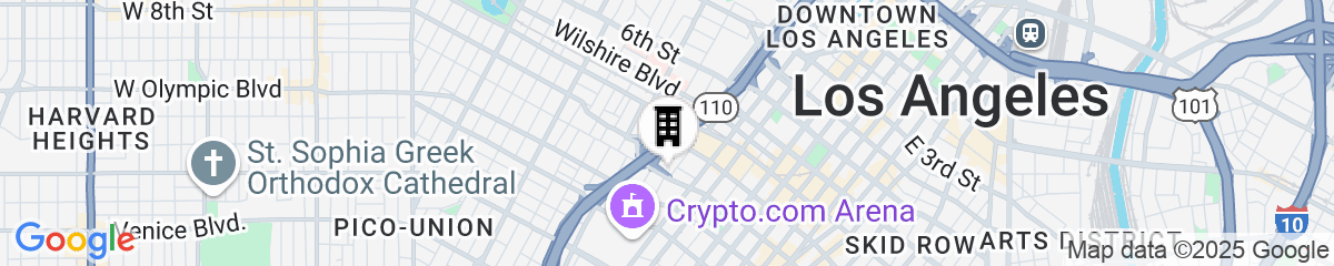 Map for Hotel Indigo Los Angeles Downtown by IHG