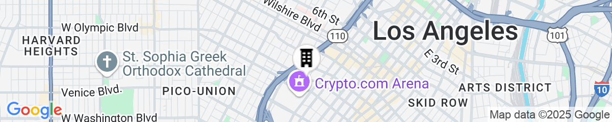 Map for Courtyard Los Angeles L.A. LIVE