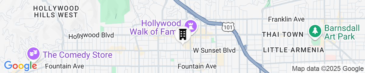 Map for The Hollywood Grande, Autograph Collection