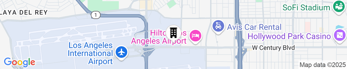 Map for Hyatt House LAX/Century Blvd
