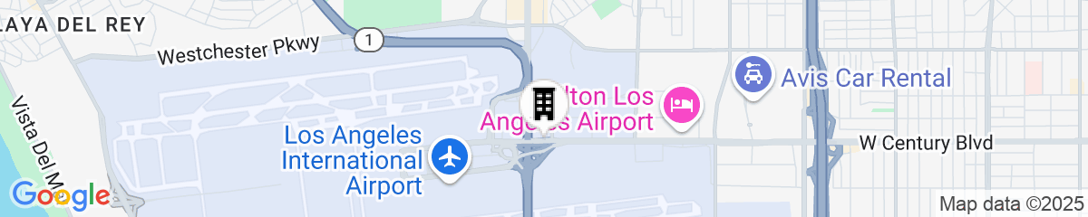 Map for Hyatt Regency Los Angeles International Airport