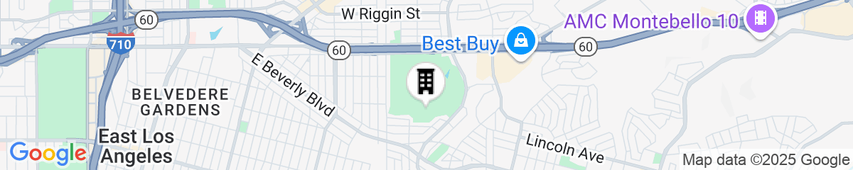 Map for Hilton Garden Inn Los Angeles Montebello