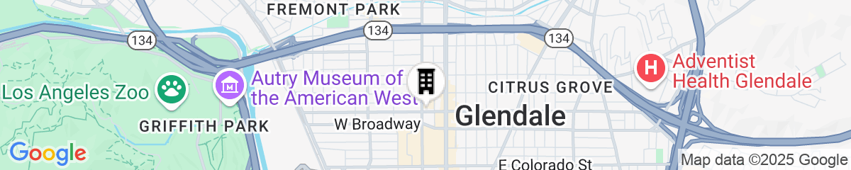 Map for Hyatt Place Glendale / Los Angeles
