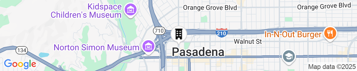 Map for Courtyard by Marriott Pasadena/Old Town