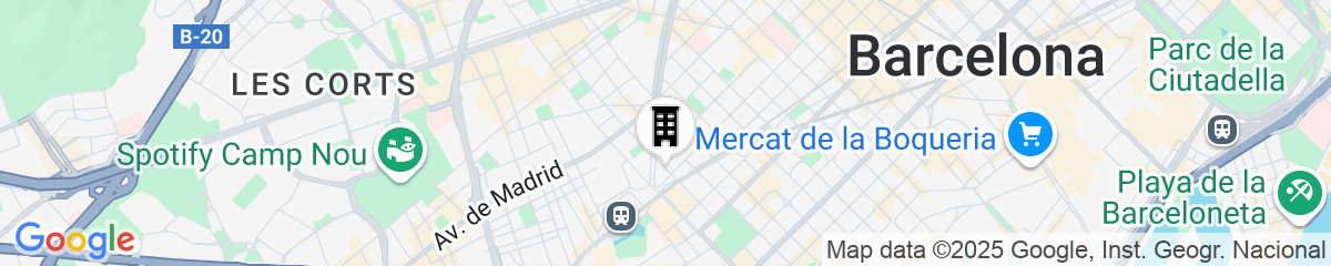 Map for Via Sants Hotel Barcelona, Tapestry Collection by Hilton