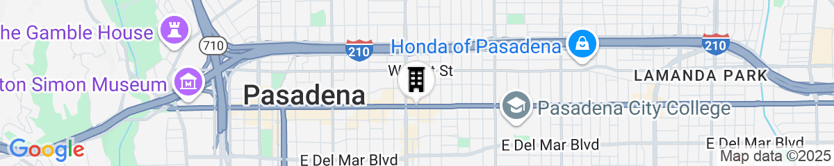 Map for Pasadena Hotel & Pool