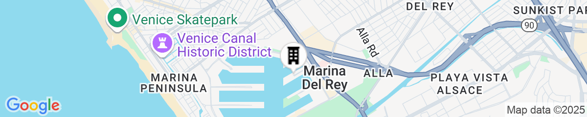 Map for Marina del Rey Hotel