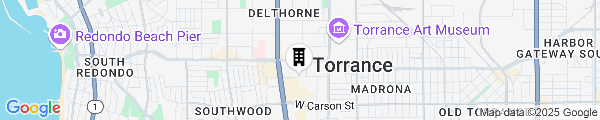 Map for Torrance Marriott Redondo Beach