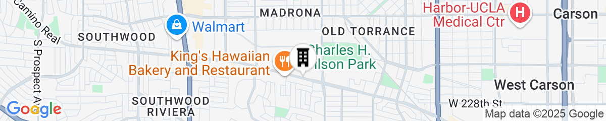 Map for Courtyard by Marriott Los Angeles Torrance Palos Verdes