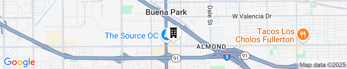 Map for Hilton Buena Park Anaheim