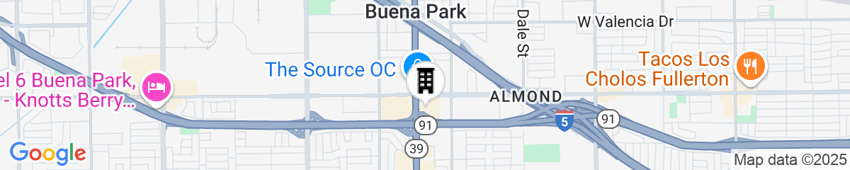 Map for DoubleTree by Hilton Buena Park