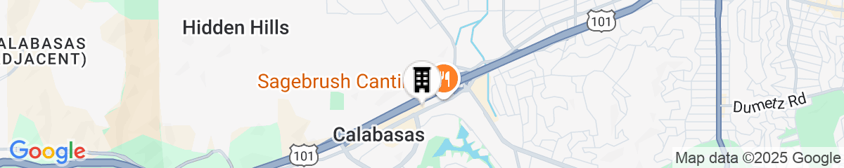 Map for The Anza - A Calabasas Hotel