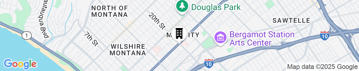 Map for Gateway Hotel Santa Monica