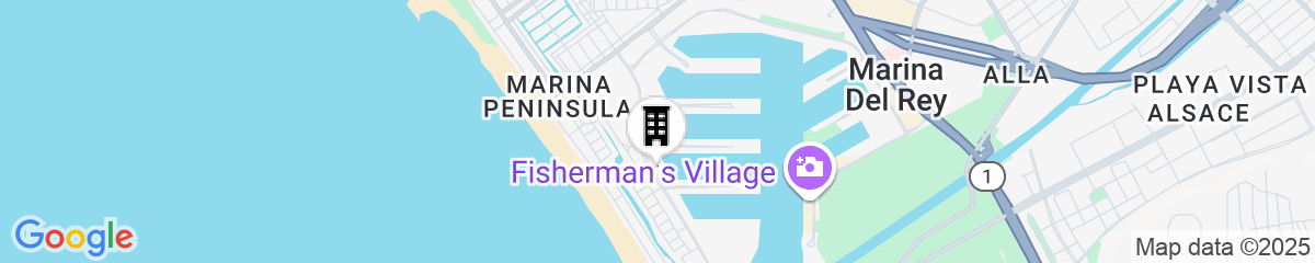 Map for Courtyard by Marriott Marina del Rey