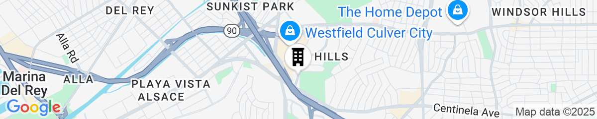 Map for Courtyard by Marriott Culver City Los Angeles