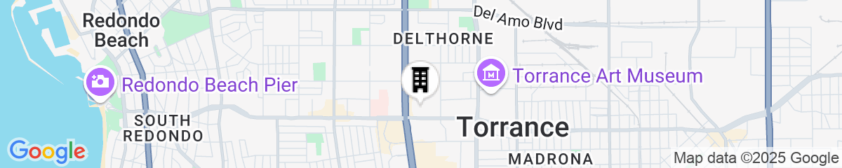 Map for Residence Inn By Marriott Torrance Redondo Beach