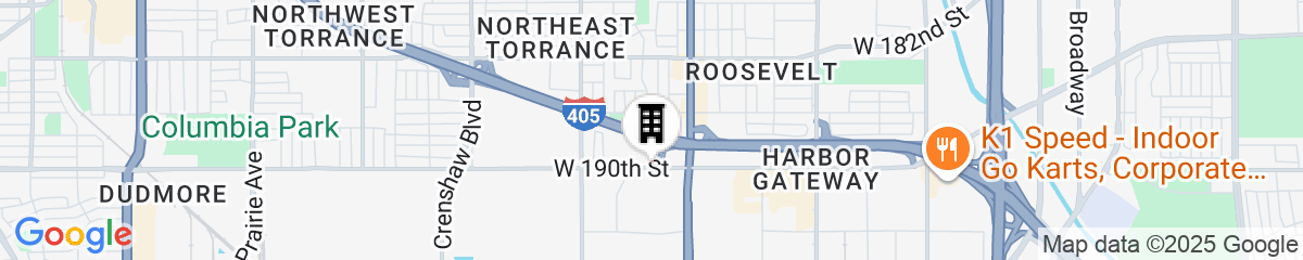 Map for Sonesta Select Los Angeles Torrance South Bay