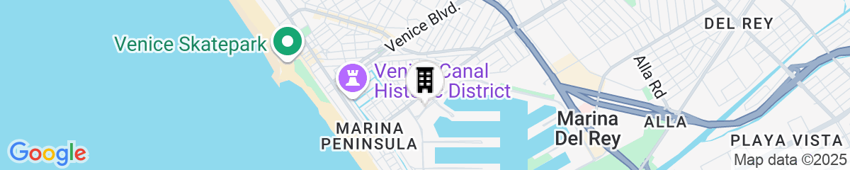 Map for Marriott Marina del Rey