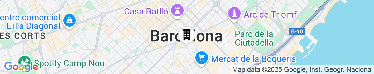 Map for Hotel Regina Barcelona
