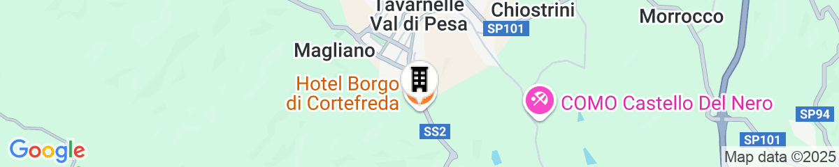 Map for Hotel Borgo di Cortefreda Relais